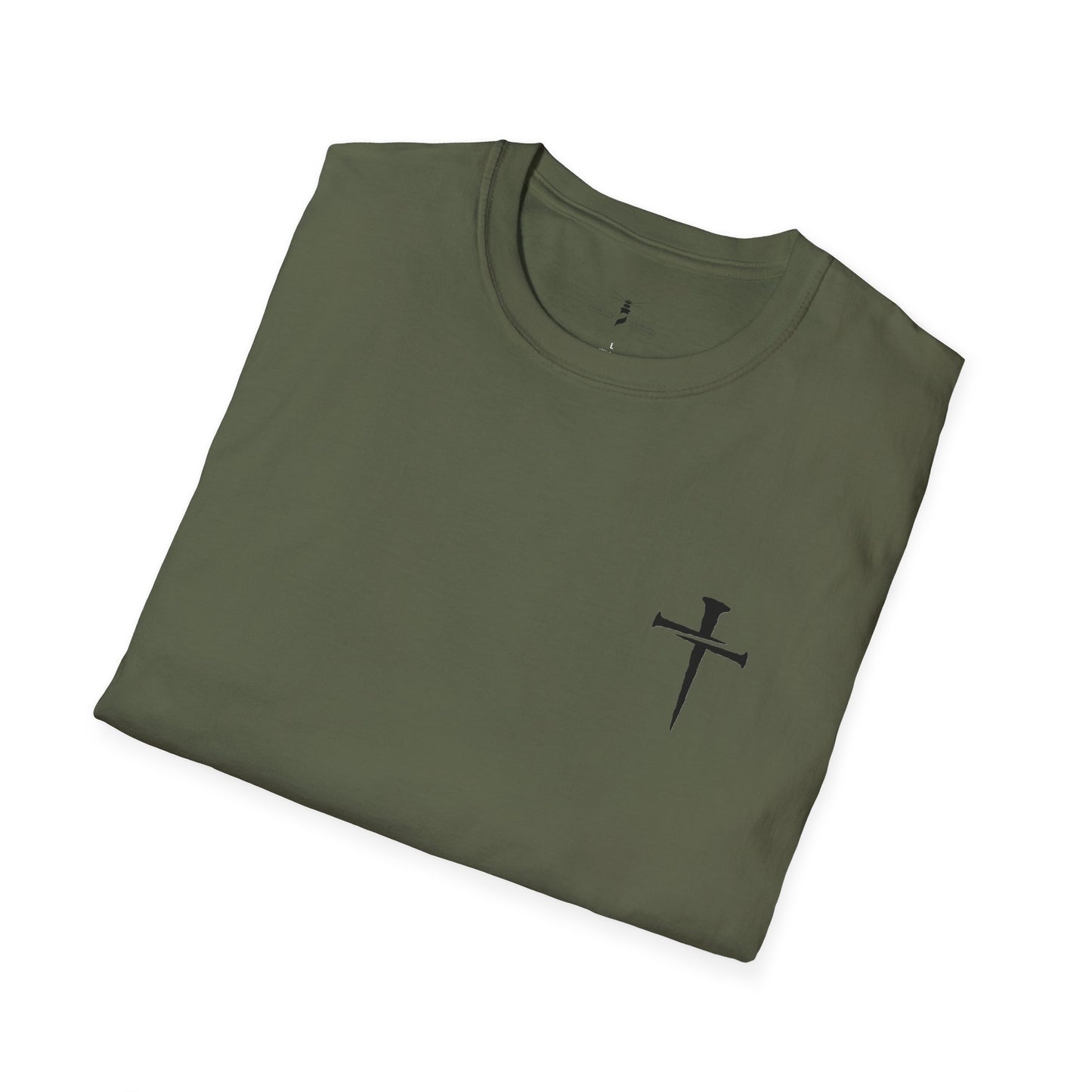 Simple Nail Cross T Shirt Unisex Softstyle for Men or Women