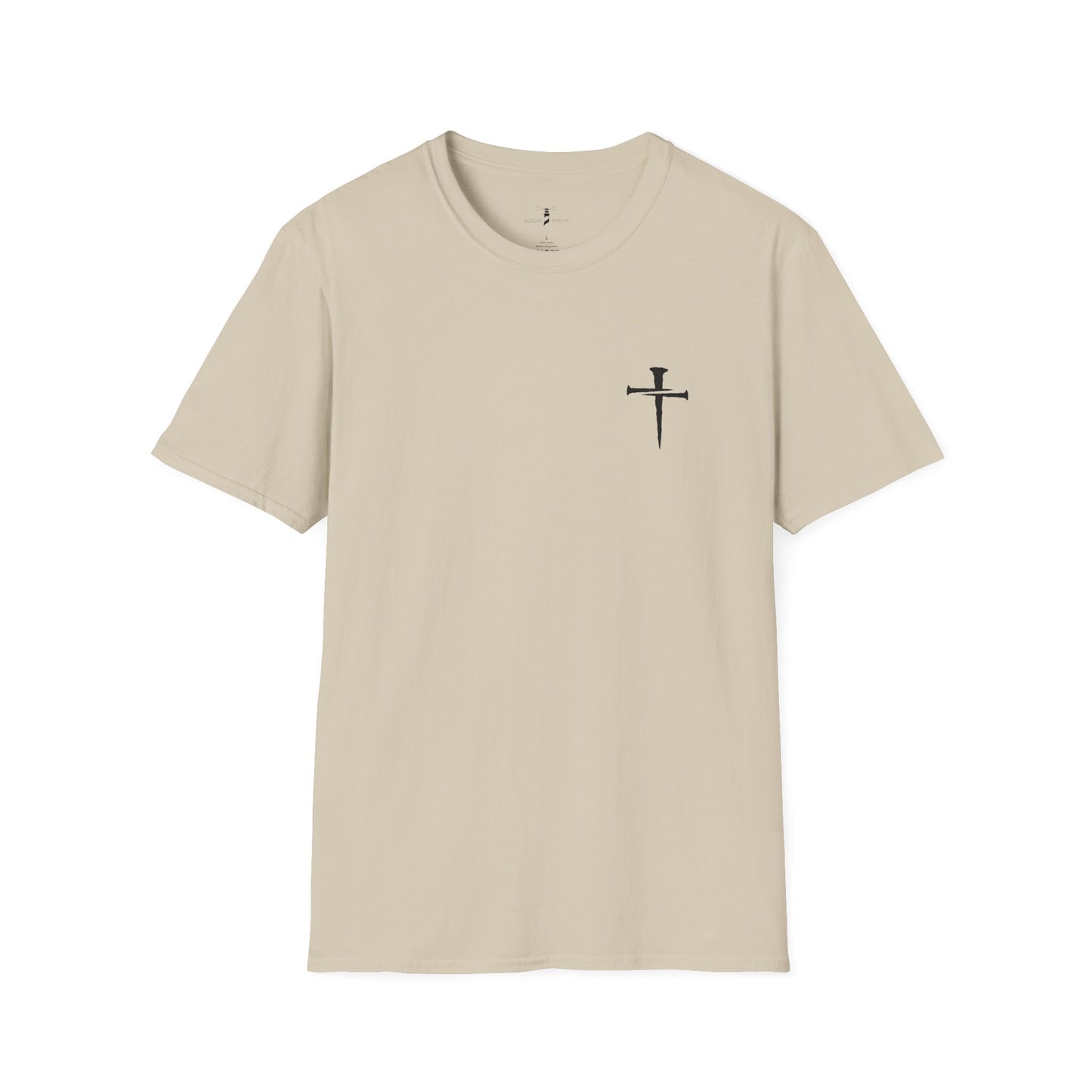 Simple Nail Cross T Shirt Unisex Softstyle for Men or Women