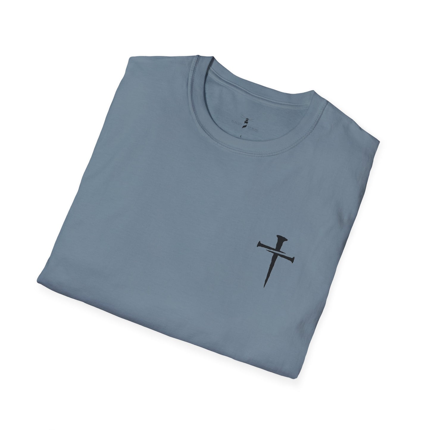 Simple Nail Cross T Shirt Unisex Softstyle for Men or Women