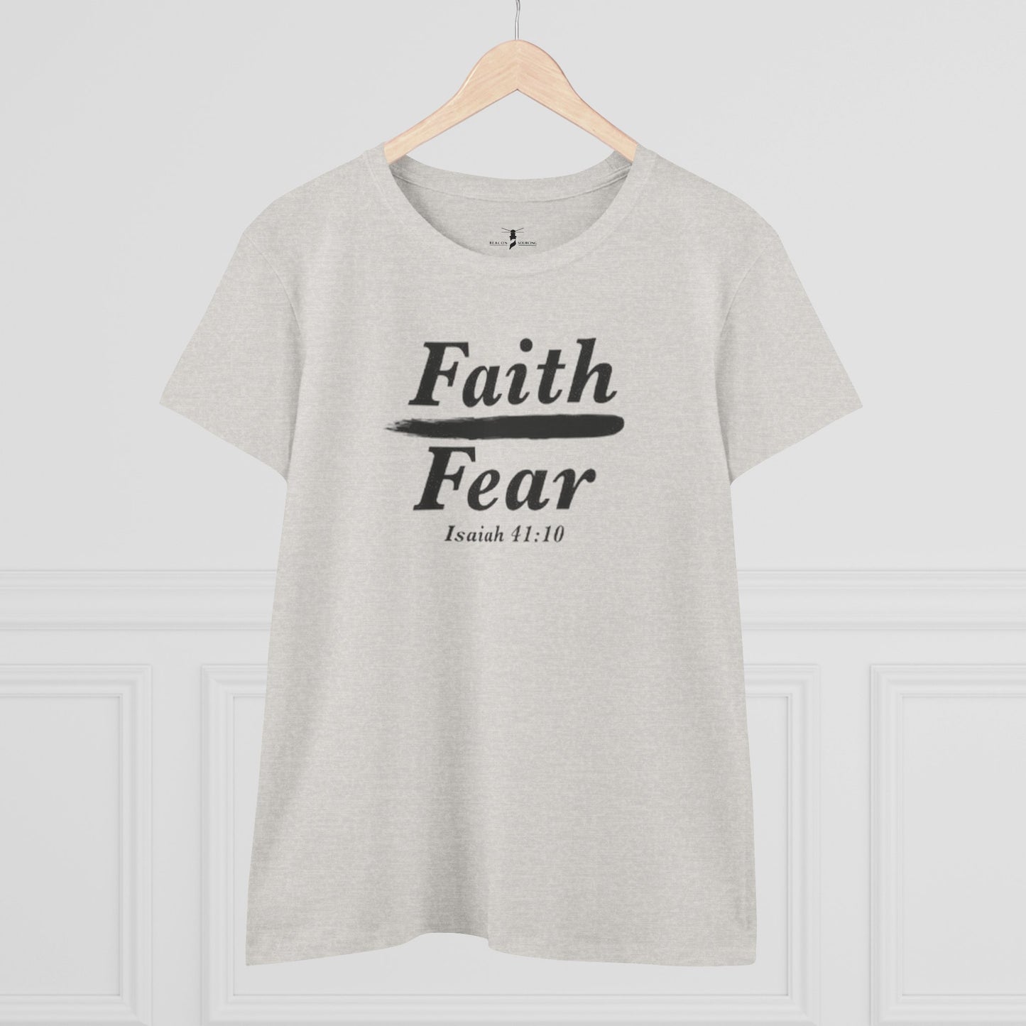 Faith Over Fear Women's Midweight Cotton Tee