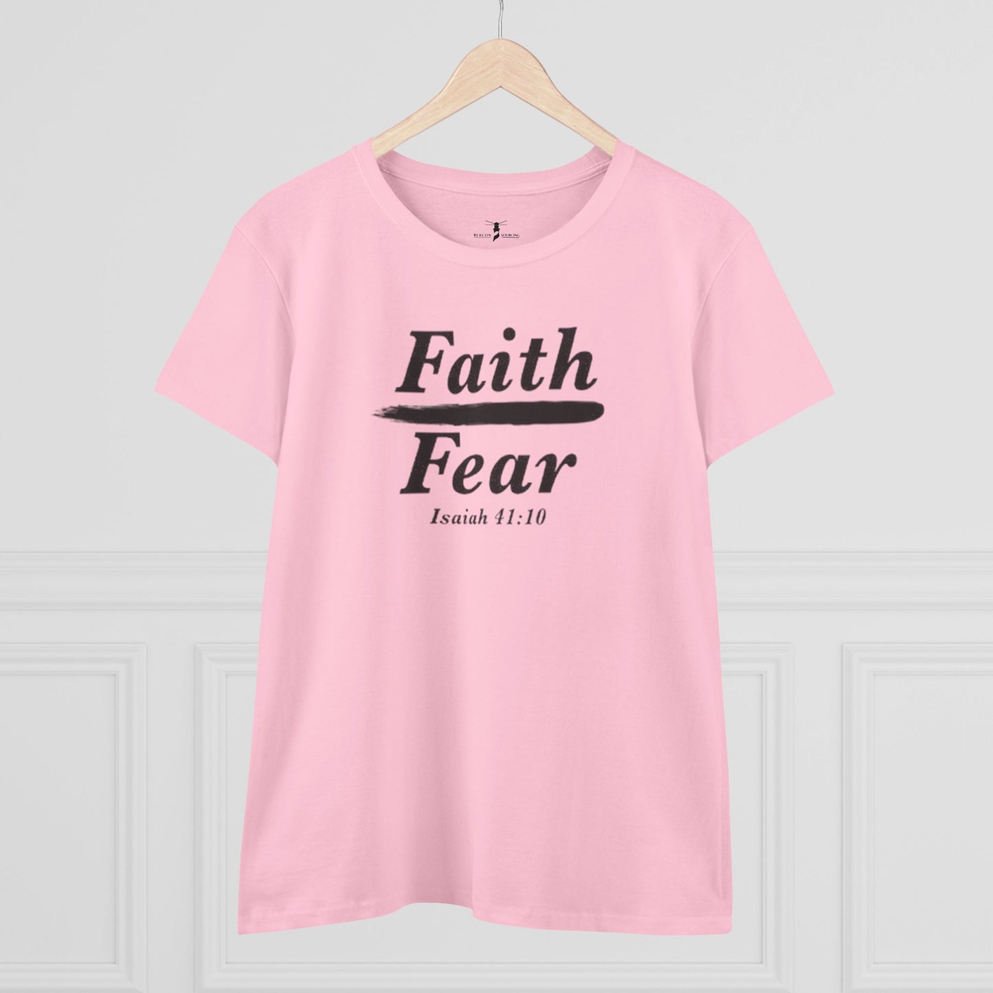 Faith Over Fear Women's Midweight Cotton Tee