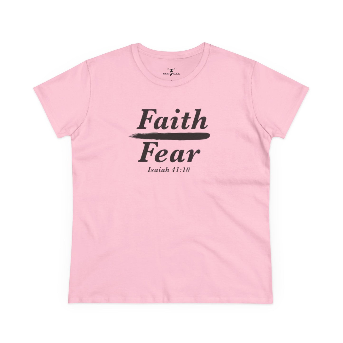 Faith Over Fear Women's Midweight Cotton Tee
