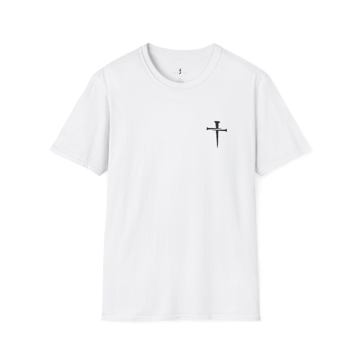 Simple Nail Cross T Shirt Unisex Softstyle for Men or Women