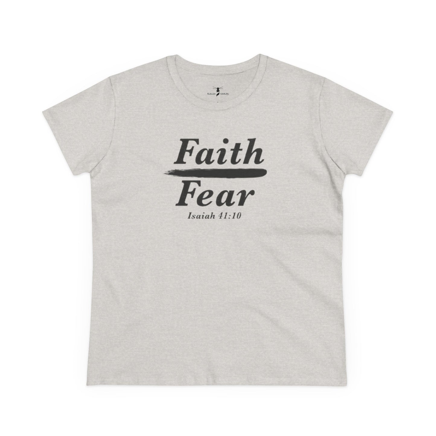 Faith Over Fear Women's Midweight Cotton Tee