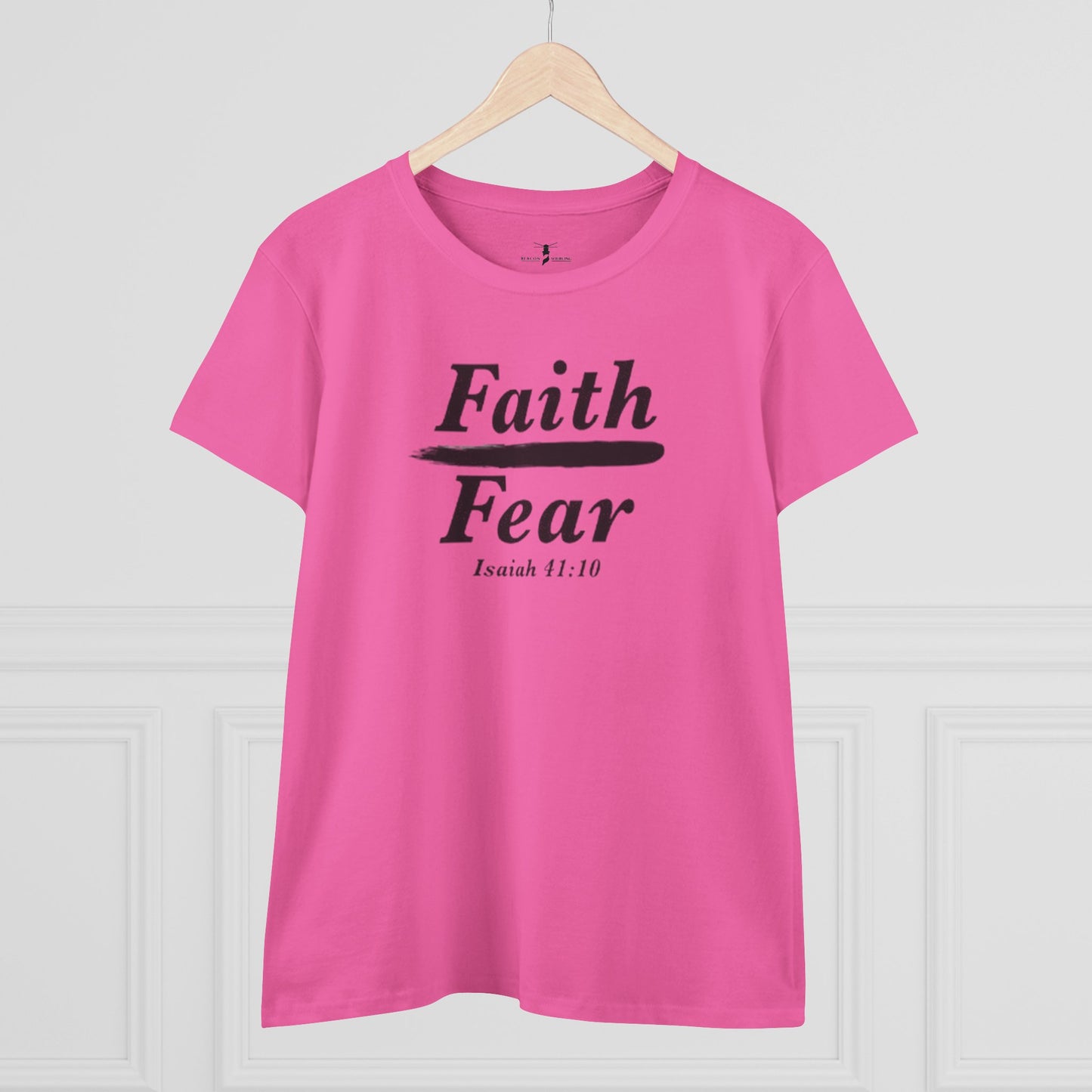 Faith Over Fear Women's Midweight Cotton Tee