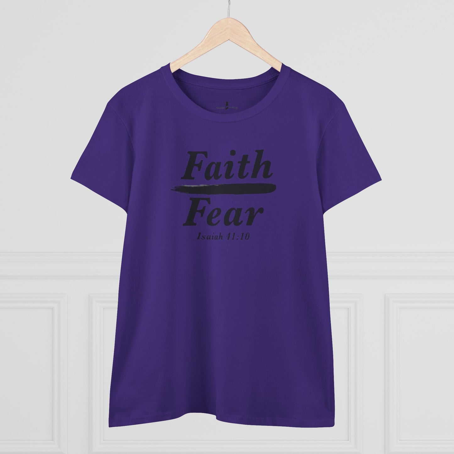 Faith Over Fear Women's Midweight Cotton Tee