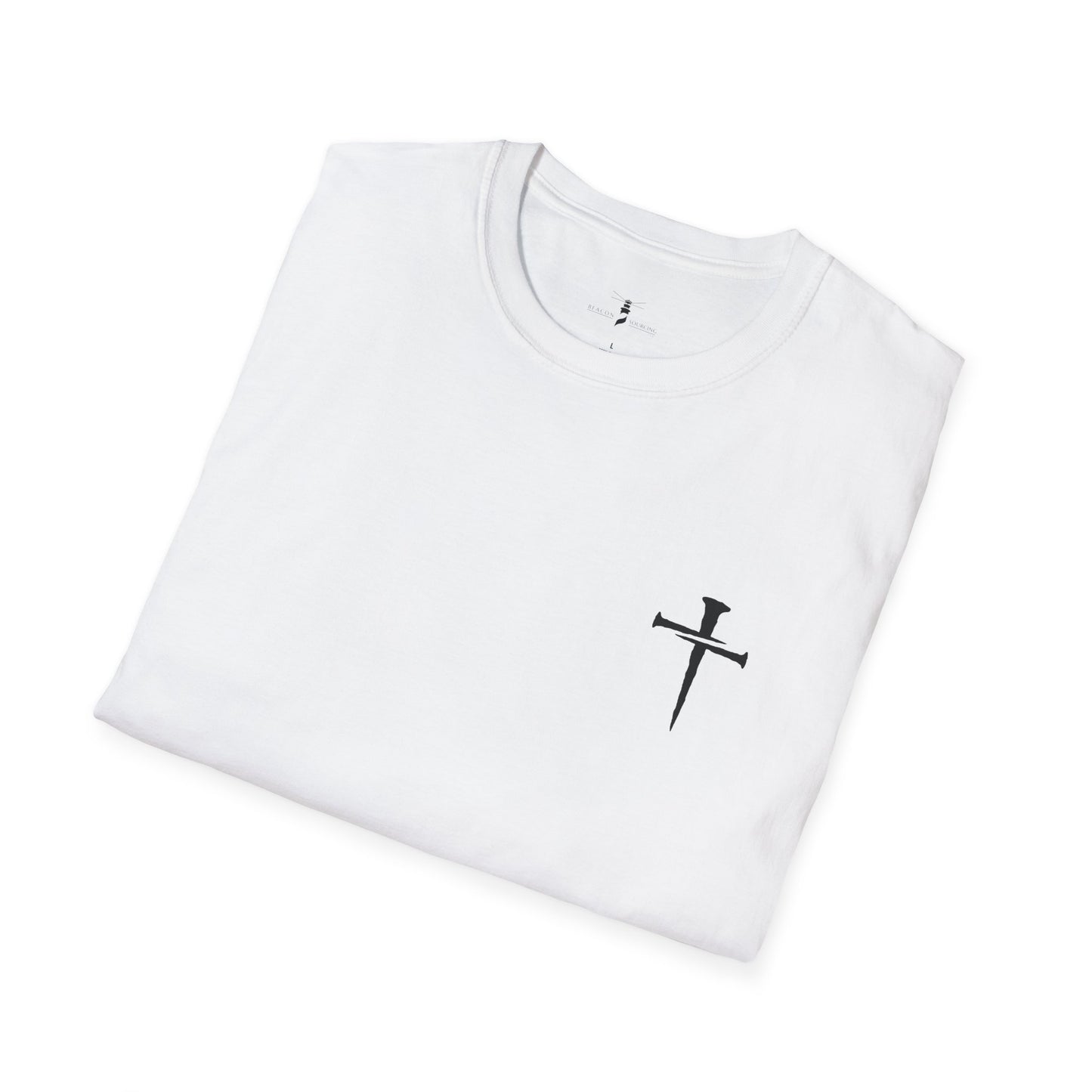 Simple Nail Cross T Shirt Unisex Softstyle for Men or Women