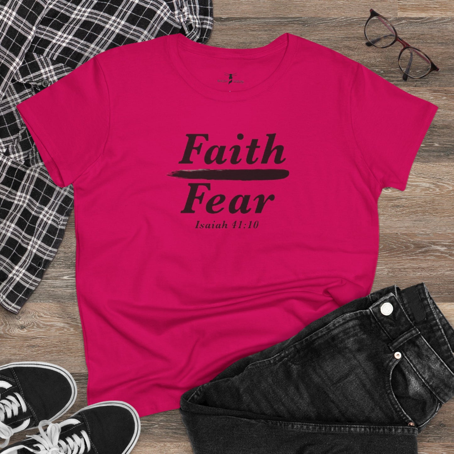 Faith Over Fear Women's Midweight Cotton Tee