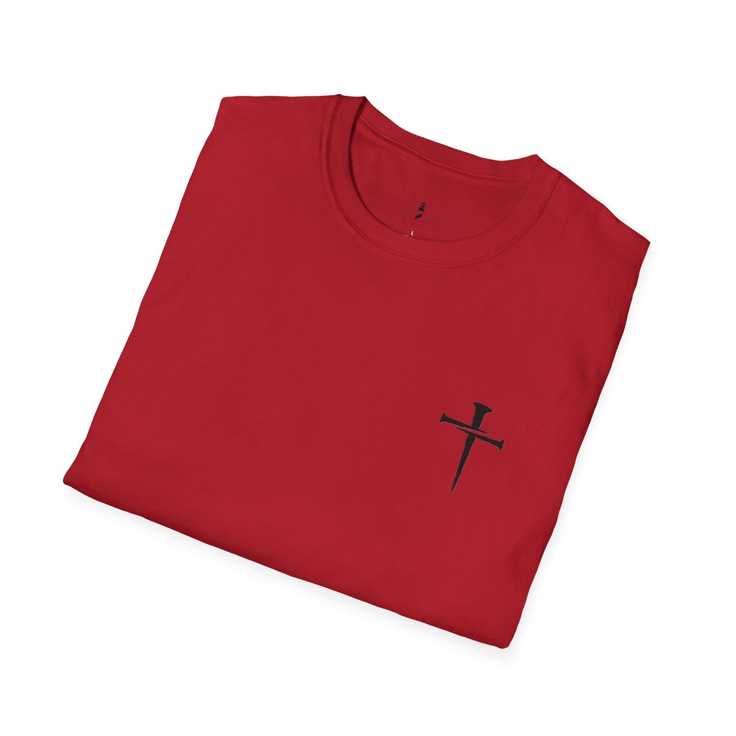 Simple Nail Cross T Shirt Unisex Softstyle for Men or Women