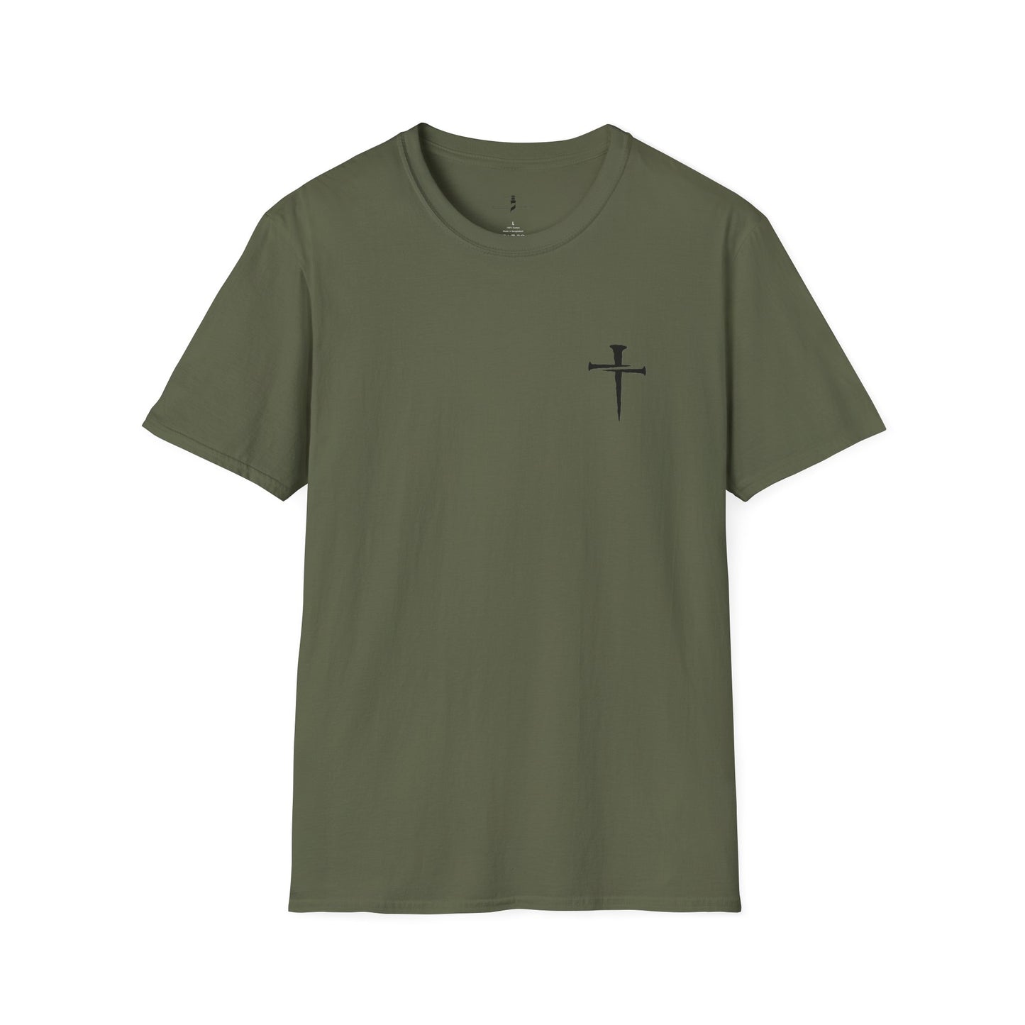 Simple Nail Cross T Shirt Unisex Softstyle for Men or Women