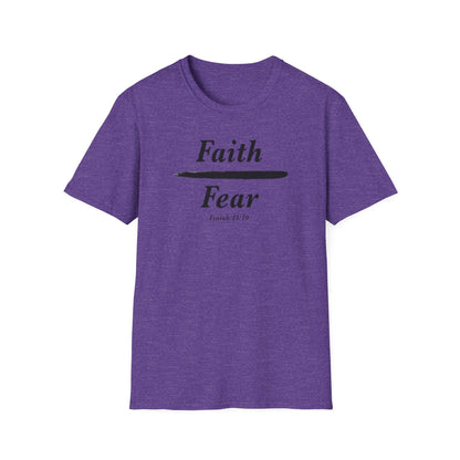 Faith Over Fear Christian Jesus Unisex Softstyle T-Shirt Isaiah 41:10