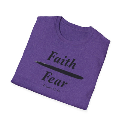 Faith Over Fear Christian Jesus Unisex Softstyle T-Shirt Isaiah 41:10
